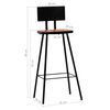 vidaXL Mobilier de bar 7 pcs Bois de r&eacute;cup&eacute;ration massif Multicolore