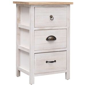 vidaXL Armoire lat&eacute;rale 35x25x57 cm Bois de Paulownia