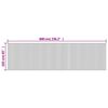 vidaXL Cloison de s&eacute;paration gris largeur 600 cm hauteur 165 cm bambou