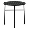 vidaXL Ensemble &agrave; manger de jardin 3 pcs R&eacute;sine tress&eacute;e Noir
