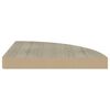 vidaXL Étagères d'angle flottantes 4 pcs chêne 35x35x3,8 cm MDF