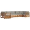 vidaXL Ensembles de canap&eacute;s avec coussin 7 pcs Gris Naturel et Clair