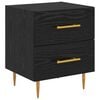 vidaXL Cabinet de chevet 2 pcs Ch&ecirc;ne noir 40 x 35 x 47,5 cm