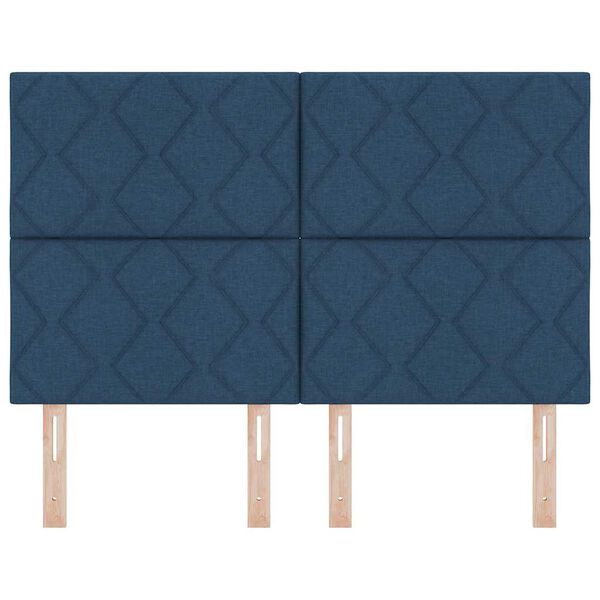 vidaXL T&ecirc;te de lit Bleu 160 cm tissu