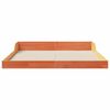 vidaXL Cadre de lit Brun cire 160 x 200 cm Pin massif
