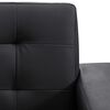 vidaXL Canap&eacute;-lit cuir artificiel noir