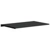 vidaXL Appui de fen&ecirc;tre Noir avec grain de bois 80 x 50 x 4,5 cm PVC