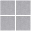 vidaXL Nez de marche Carr&eacute; 4 pcs Argent&eacute; 30 x 30 cm Aluminium