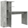 vidaXL Bureau 2 pcs Gris b&eacute;ton