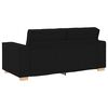 vidaXL Canap&eacute; 2 places Noir 180x78x84 cm Tissu