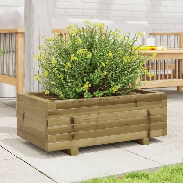 vidaXL Jardini&egrave;re 70x40x26,5 cm bois de pin impr&eacute;gn&eacute;