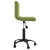 vidaXL Chaise pivotante de bureau Vert clair Velours