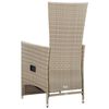 vidaXL Ensemble &agrave; manger de jardin 3 pcs Beige