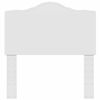 vidaXL T&ecirc;te de lit avec t&ecirc;te de lit Blanc 75 cm Bois d'ing&eacute;nierie