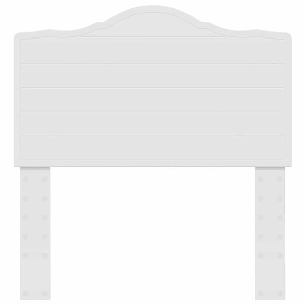 vidaXL T&ecirc;te de lit avec t&ecirc;te de lit Blanc 75 cm Bois d'ing&eacute;nierie