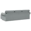 vidaXL Canap&eacute; 210cm Gris clair M&eacute;tал