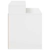 vidaXL Maison pour chat Blanc Brillant 42,5 x 40 x 53,5 cm