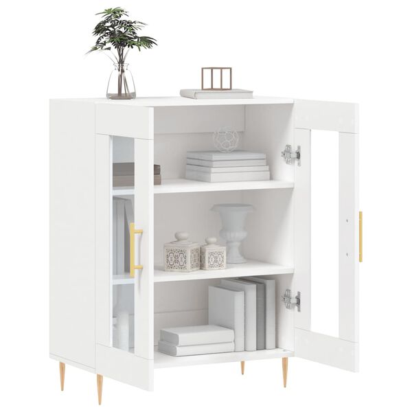vidaXL Buffet blanc 69,5x34x90 cm bois d'ing&eacute;nierie