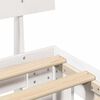 vidaXL Cadre de lit avec t&ecirc;te de lit Blanc 90 x 190 cm Pin massif