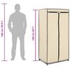 vidaXL 2 pcs Garde-robes Cr&egrave;me 75x50x160 cm