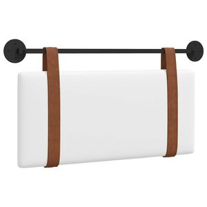 vidaXL T&ecirc;te de lit suspendue Uni Blanc 90 x 55 x 5 cm PU antique