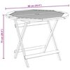 vidaXL Ensemble &agrave; manger de jardin 5 pcs r&eacute;sine tress&eacute;e et bois massif