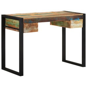 vidaXL Bureau Bois de r&eacute;cup&eacute;ration massif