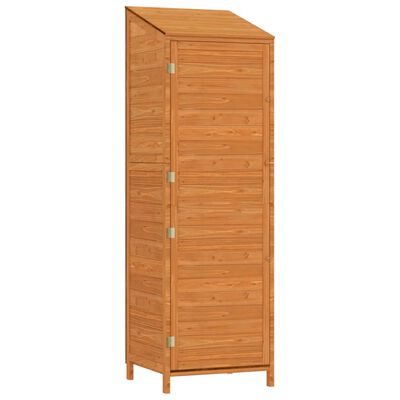 vidaXL Remise de jardin Marron 55x52x174,5 cm Bois de sapin solide