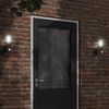 vidaXL Appliques murales d'ext&eacute;rieur et capteurs 2pcs acier inoxydable