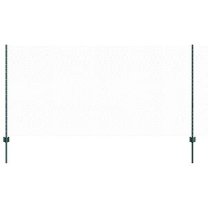 vidaXL Cl&ocirc;ture hexagonale avec poteau 100 x 1,2 m Vert Maille