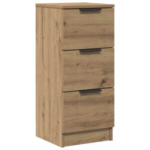 vidaXL Buffet ch&ecirc;ne artisanal 30x30x70 cm bois d'ing&eacute;nierie