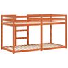 vidaXL Lit superpos&eacute; sans matelas cire marron 90x190 cm pin massif