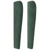 vidaXL Sommier &agrave; lattes de lit et matelas Vert fonc&eacute; 160x200cm Velours