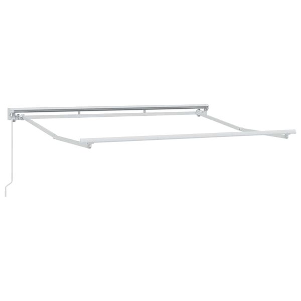 vidaXL Auvent r&eacute;tractable manuel Marron 3 x 2,5 m