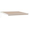 vidaXL Auvent R&eacute;tractable Beige 400 &times; 300 cm Polyester