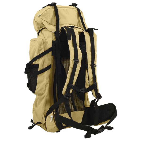 vidaXL Sac &agrave; dos de randonn&eacute;e kaki 80 L tissu oxford