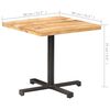 vidaXL Table de bistro Carr&eacute;e 80x80x75 cm Bois de manguier brut