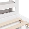 vidaXL Cadre de lit sans matelas blanc 90x190 cm bois de pin massif