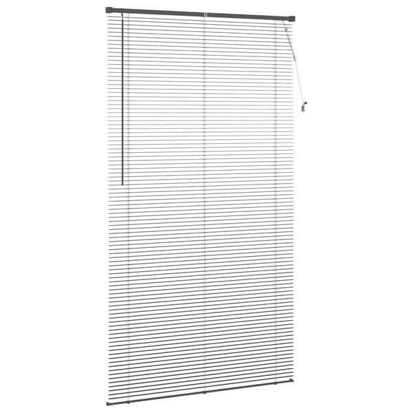vidaXL Store V&eacute;nitien R&eacute;glable Gris Argent&eacute; 213 x 110 cm PVC