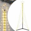 vidaXL Sapin de No&euml;l &agrave; LED 363 LED blanc chaud 182 cm