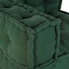 vidaXL Canap&eacute; modulaire 3 pcs Vert tissu