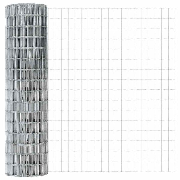 vidaXL Cl&ocirc;ture Euro 1 x 10 m Fer rev&ecirc;tu de PVC
