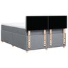 vidaXL Sommier &agrave; lattes de lit avec matelas Gris clair 140x200cm Tissu