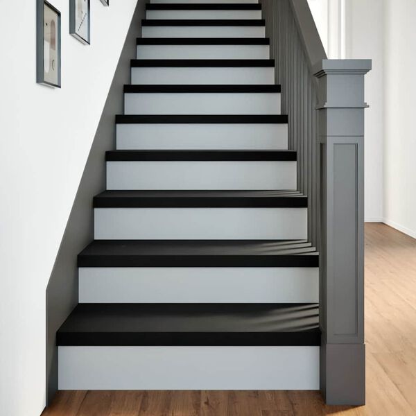 vidaXL Marches d'escalier 4 pcs marron fonc&eacute; 70x30x2 cm ch&ecirc;ne massif