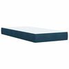 vidaXL Sommier &agrave; lattes de lit avec matelas Bleu fonc&eacute; 90x200 cm