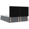 vidaXL Lit avec rangement et matelas Gris fonc&eacute; 160 x 200 cm Velours