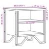 vidaXL Table de chevet sonoma gris 40x30x40 cm bois d'ing&eacute;nierie