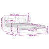 vidaXL Lit Viana avec matelas marron 160x200 cm similicuir