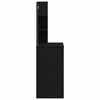 vidaXL Table de Toilette avec tiroir Ch&ecirc;ne noir 74,5 x 40 x 141 cm