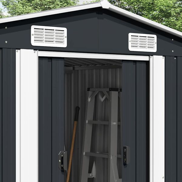vidaXL Abri de jardin 257x489x181 cm M&eacute;tal Anthracite